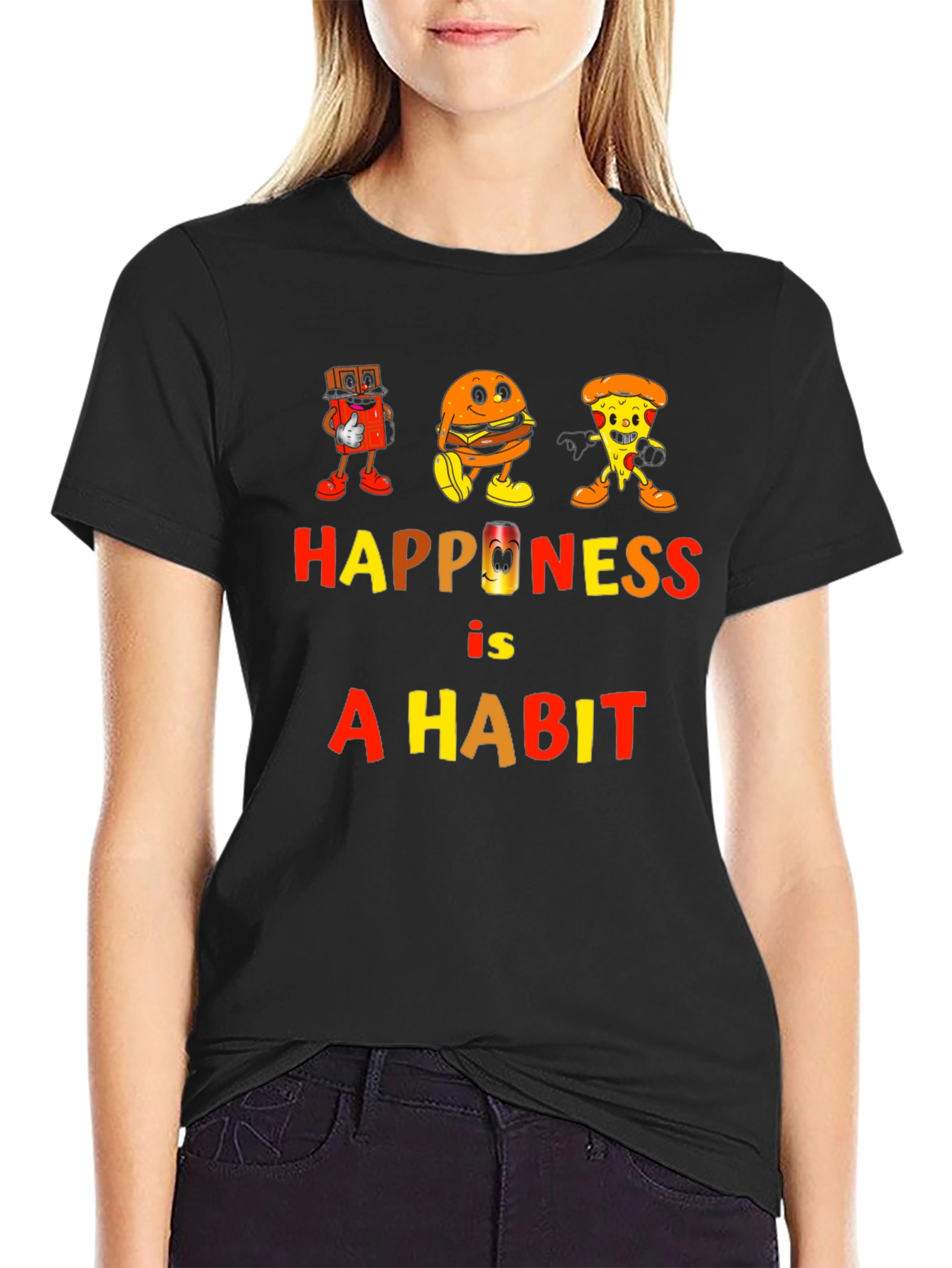 Happiness is a Habit Graphic Tee