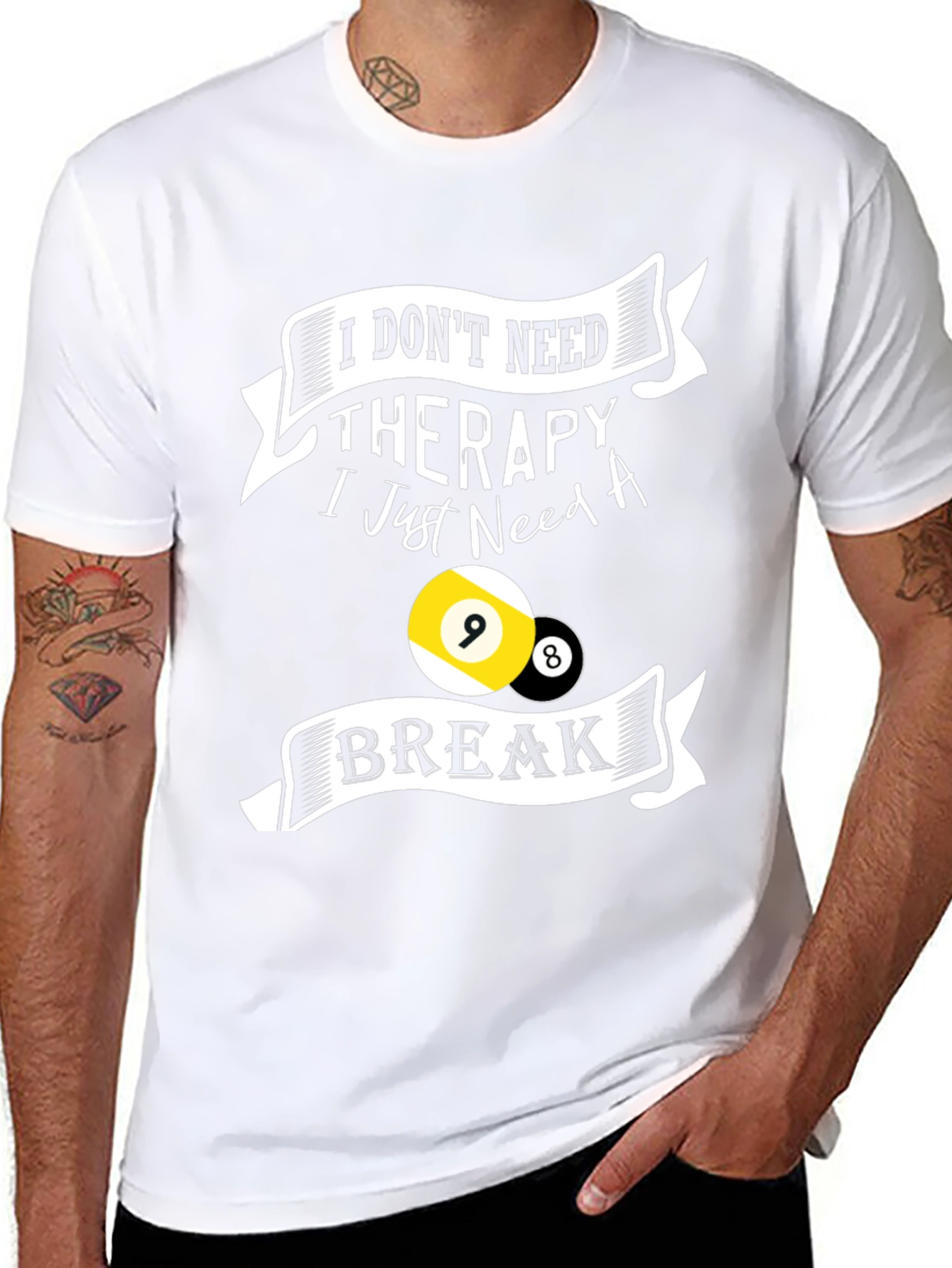 Therapy Break Billiards T-Shirt - Black