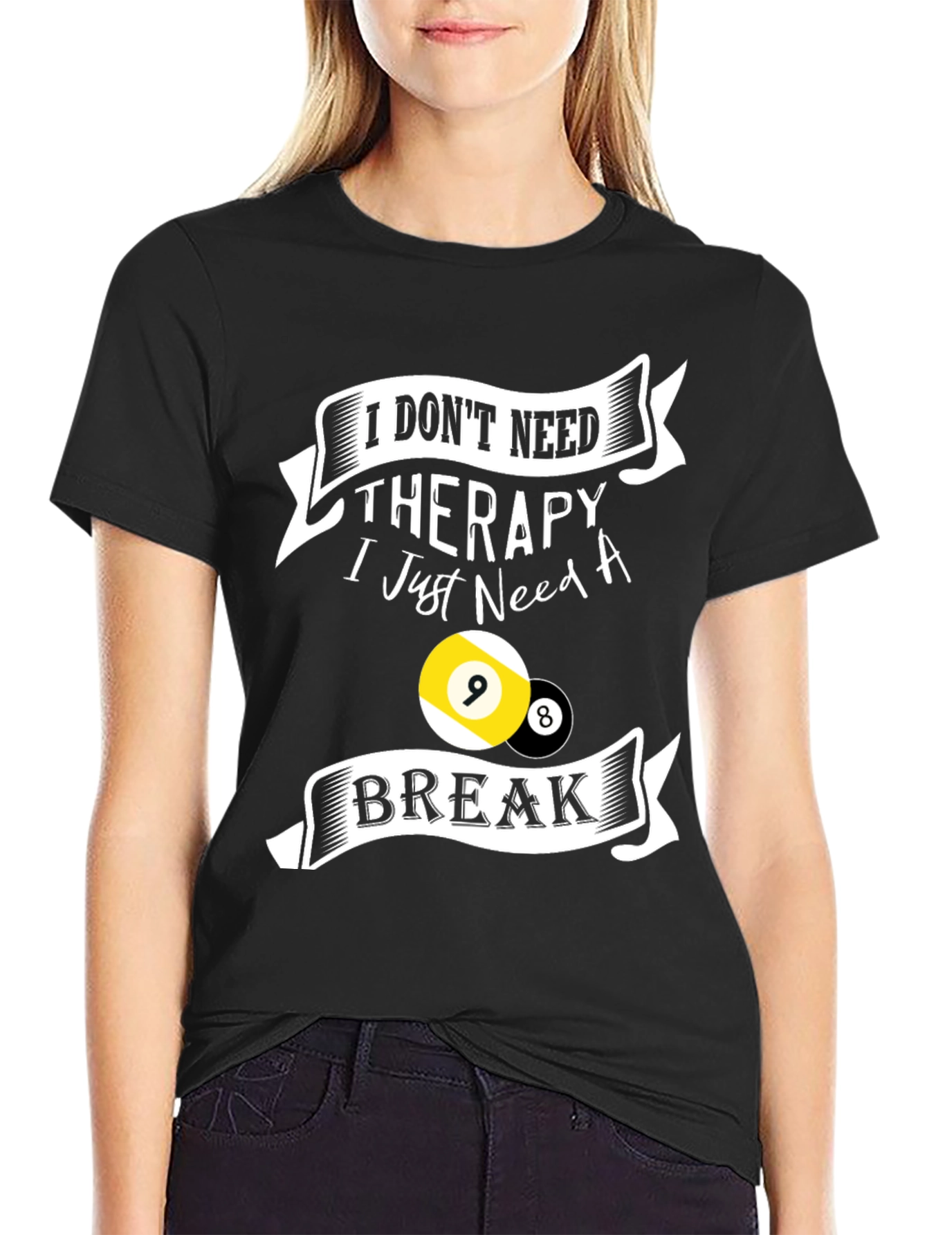 Therapy Break Billiards T-Shirt - Black
