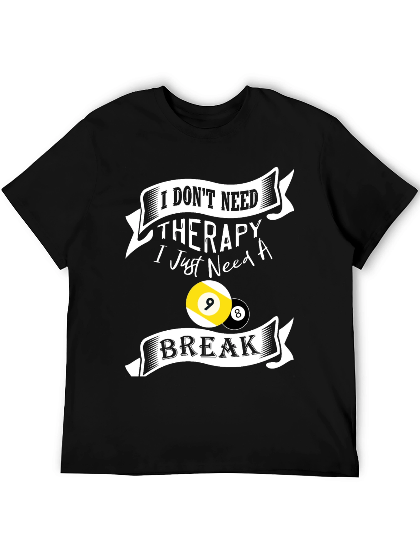 Therapy Break Billiards T-Shirt - Black