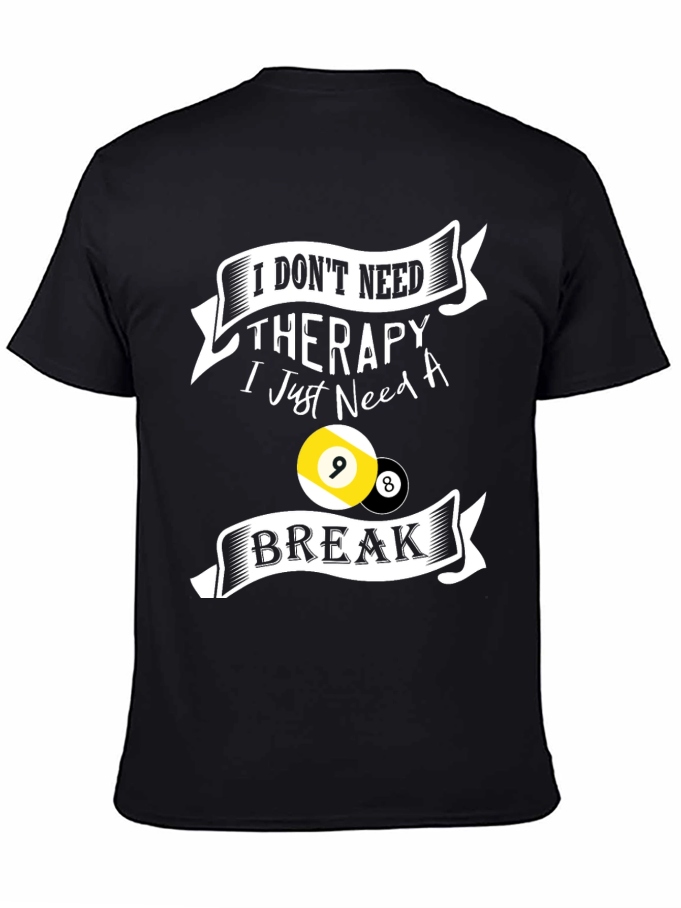 Therapy Break Billiards T-Shirt - Black