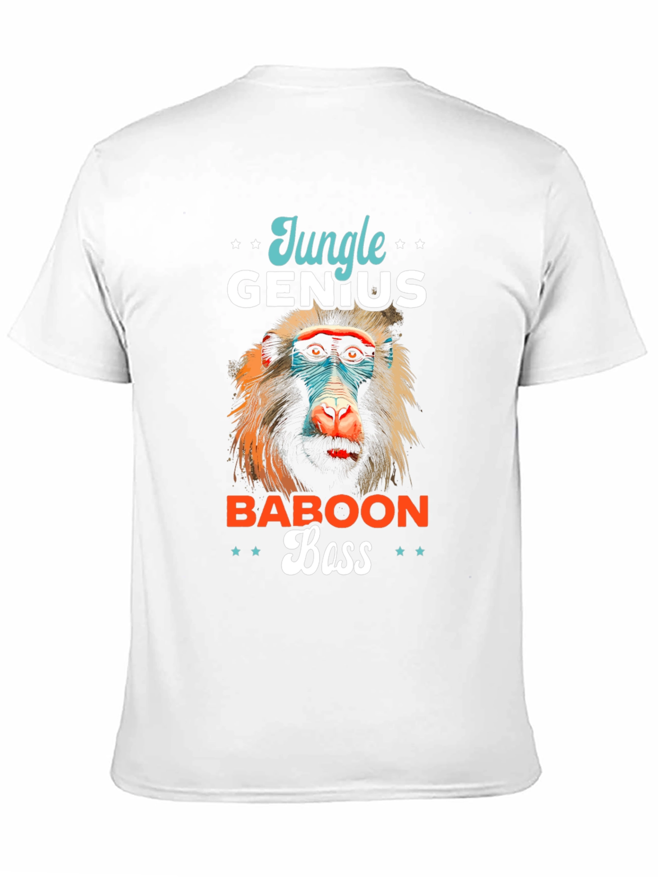 Jungle Genius Baboon Boss Graphic T-Shirt