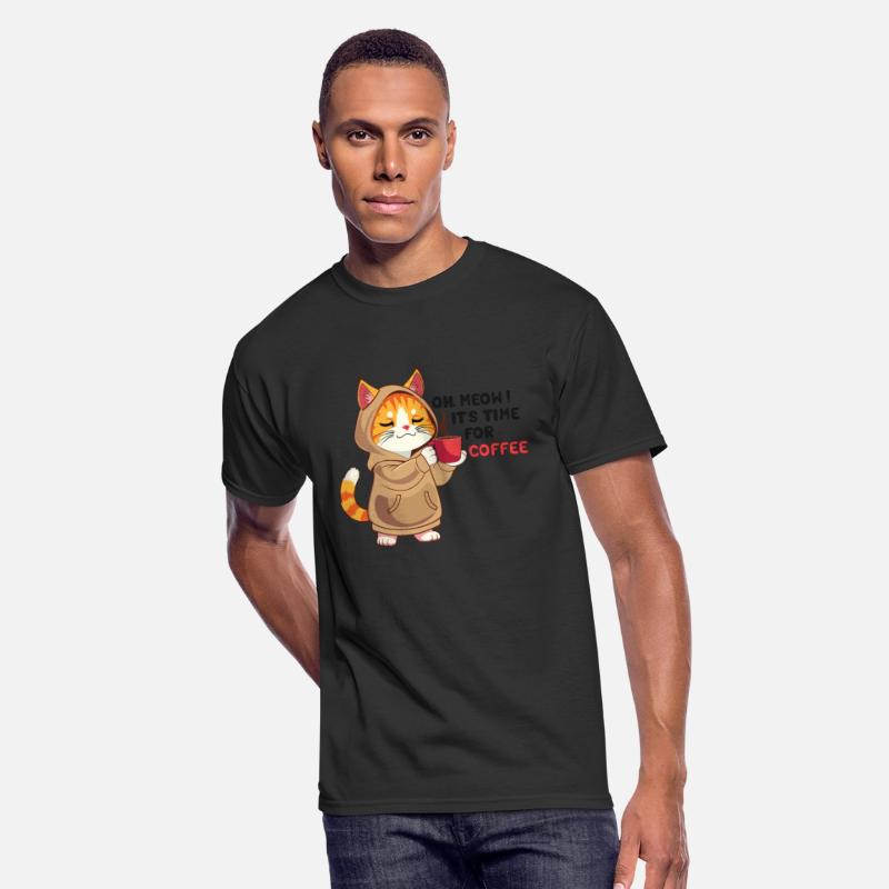 cat t shirt black