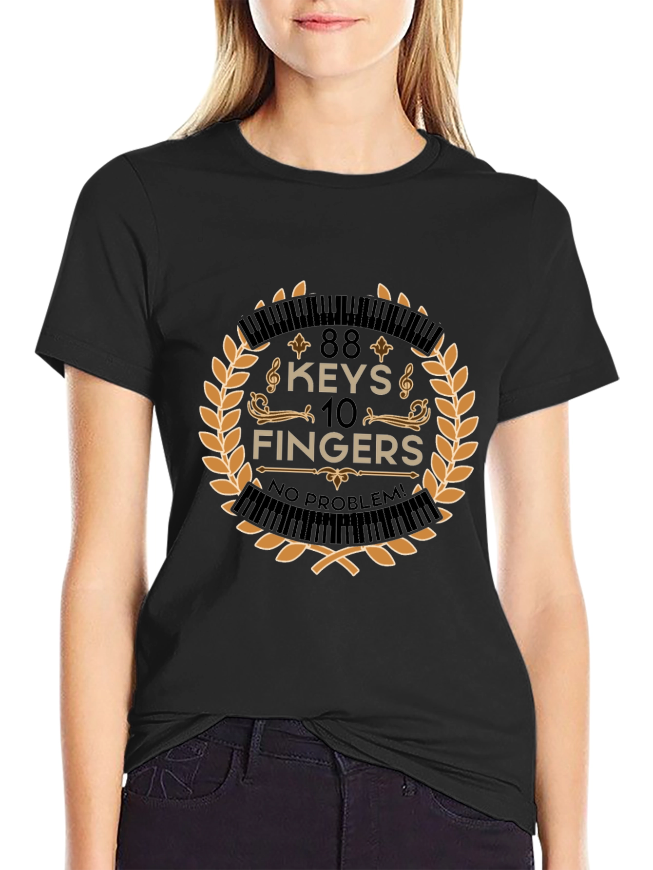 88 Keys 10 Fingers No Problem T-Shirt