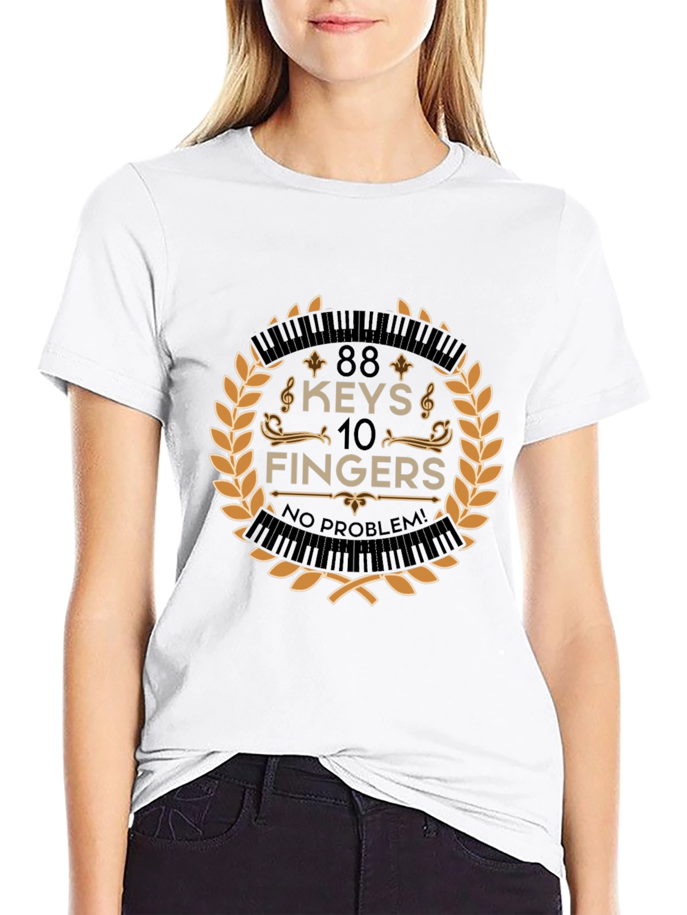 88 Keys 10 Fingers No Problem T-Shirt