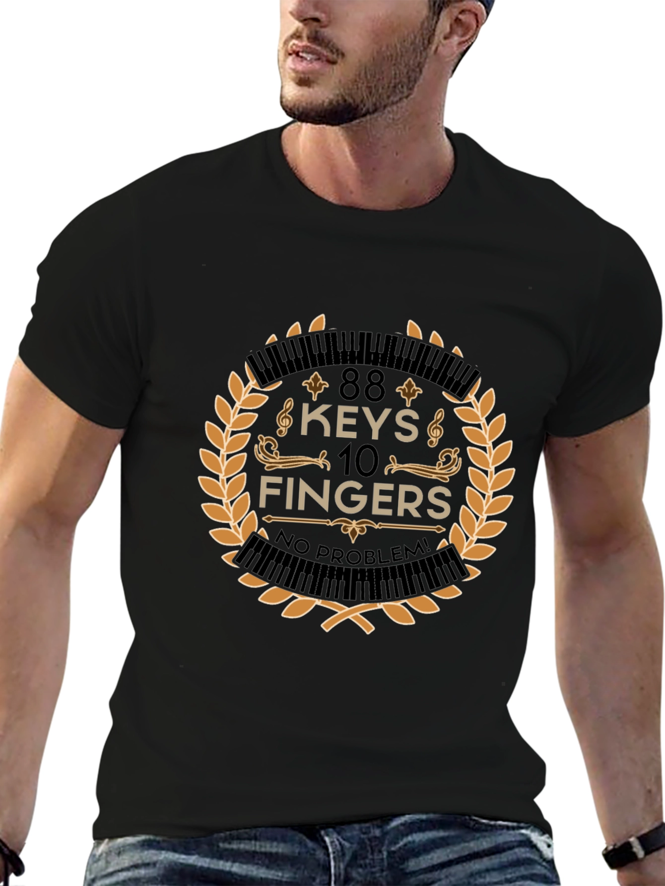 88 Keys 10 Fingers No Problem T-Shirt