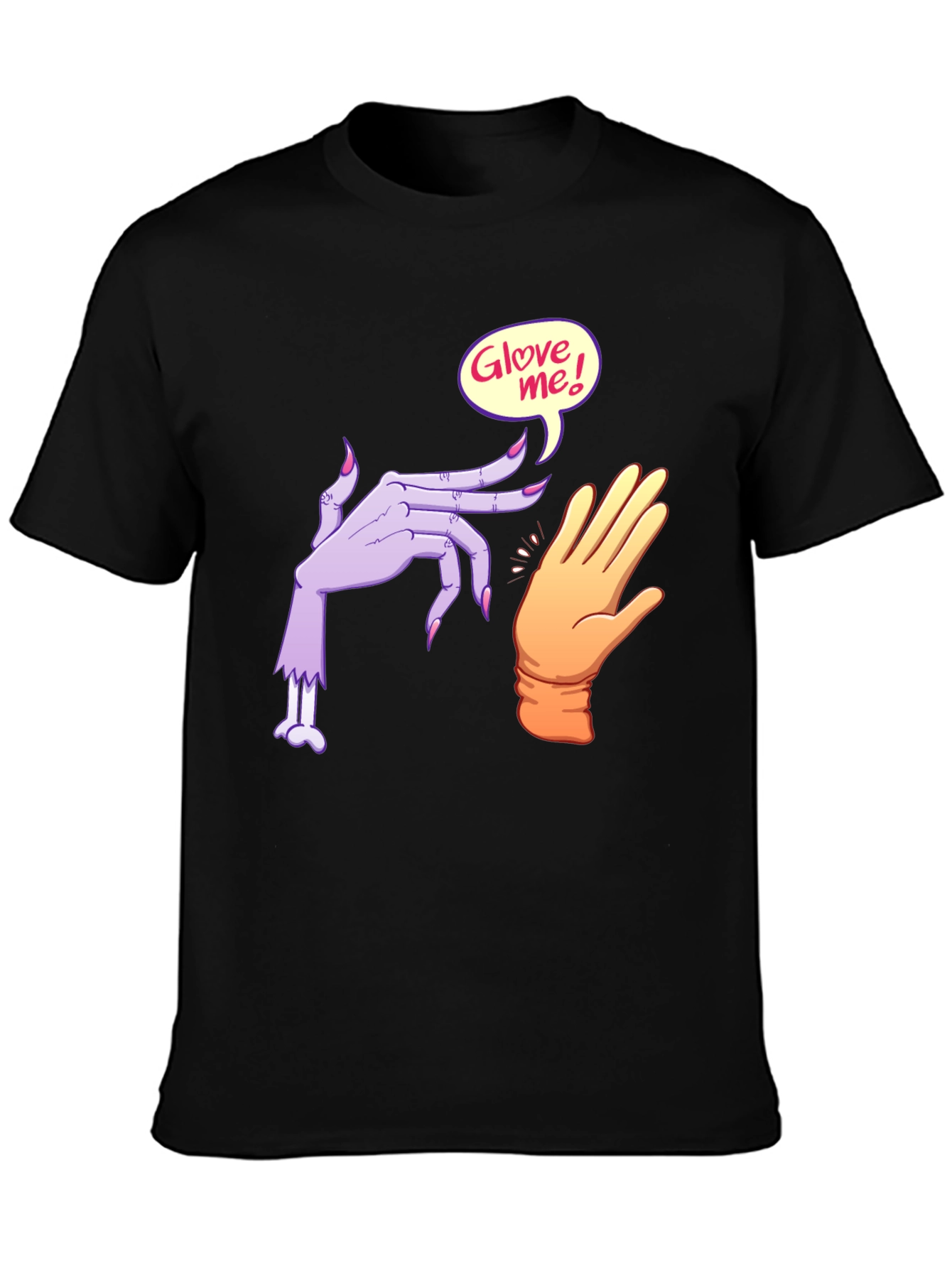 Glove Me Zombie Hand Black T-Shirt