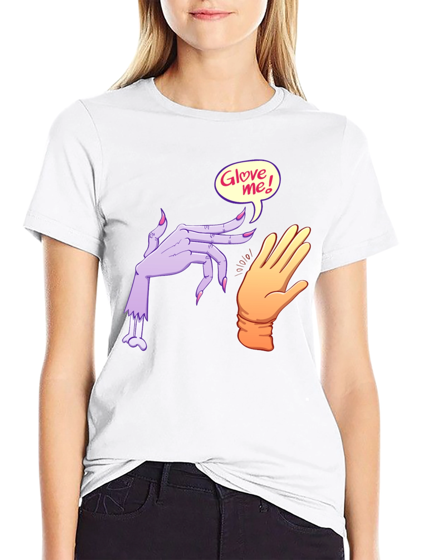 Glove Me Zombie Hand Black T-Shirt