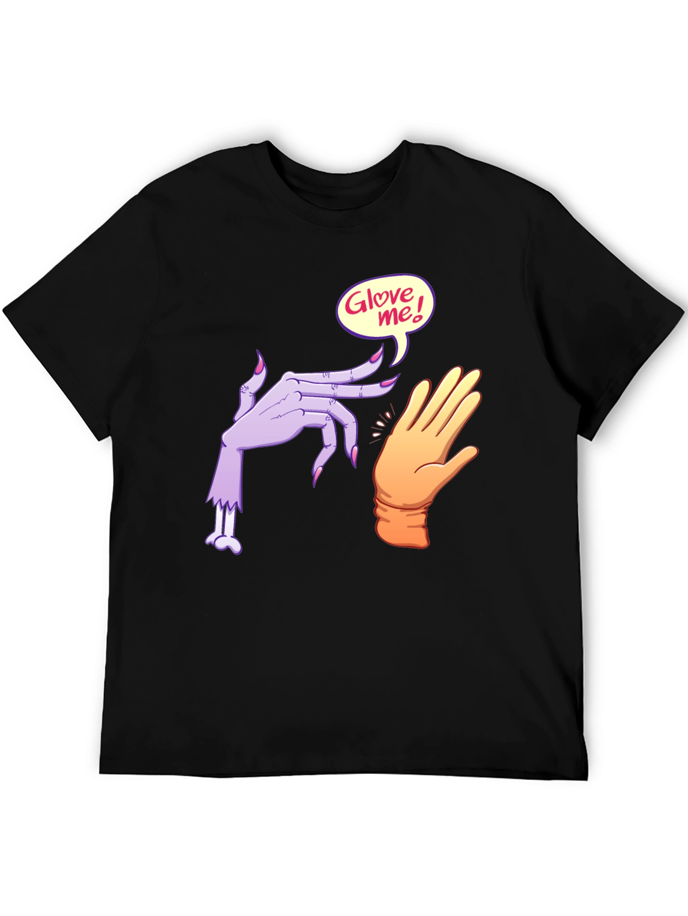 Glove Me Zombie Hand Black T-Shirt