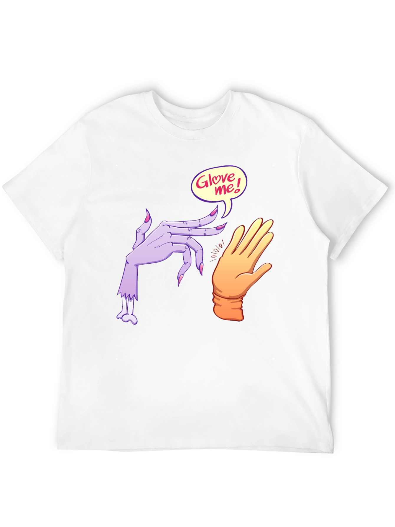 Glove Me Zombie Hand Black T-Shirt