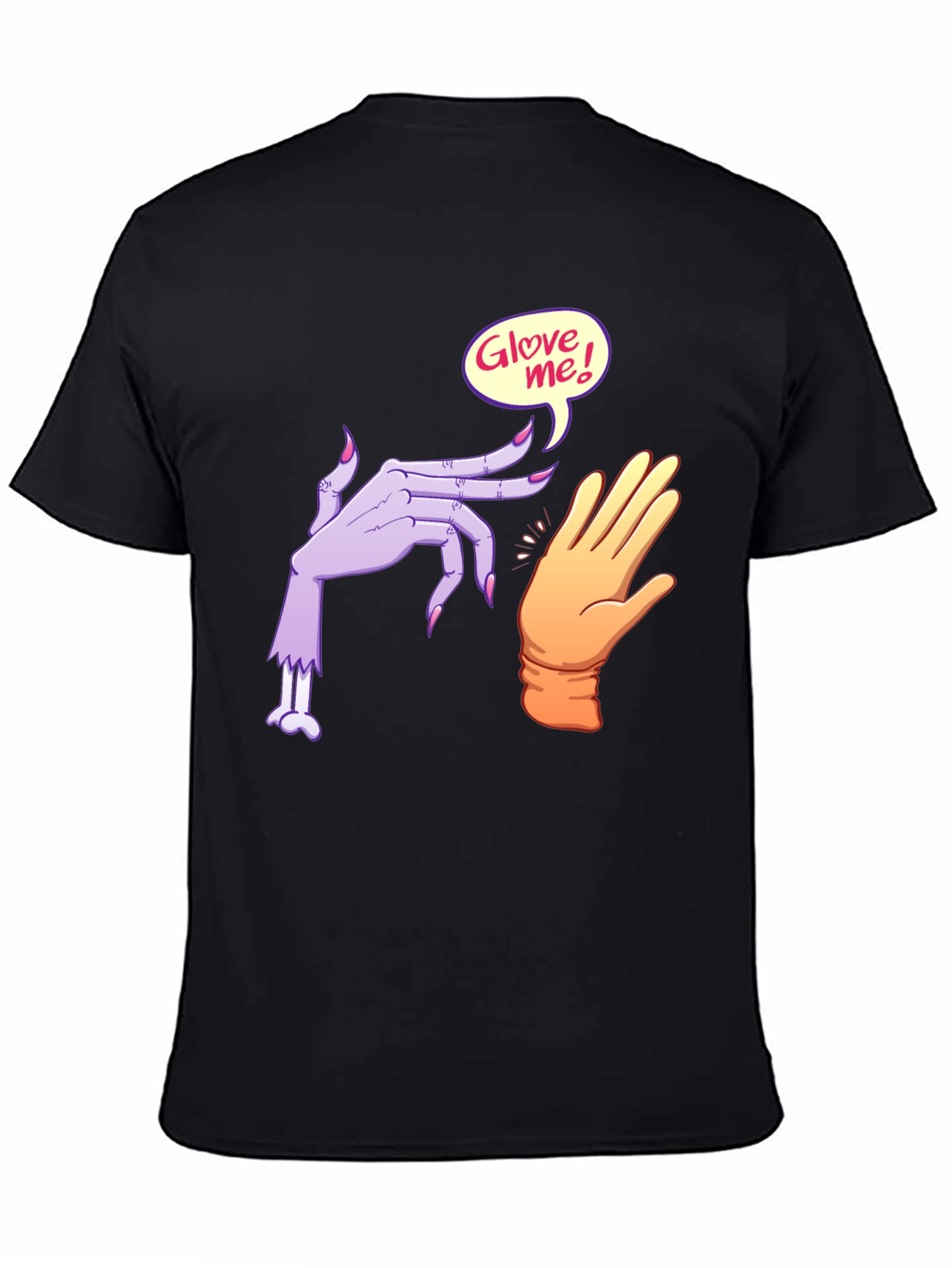 Glove Me Zombie Hand Black T-Shirt