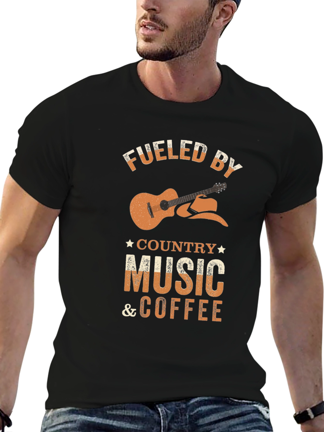 Fueled by Country Music & Coffee Graphic Tee
