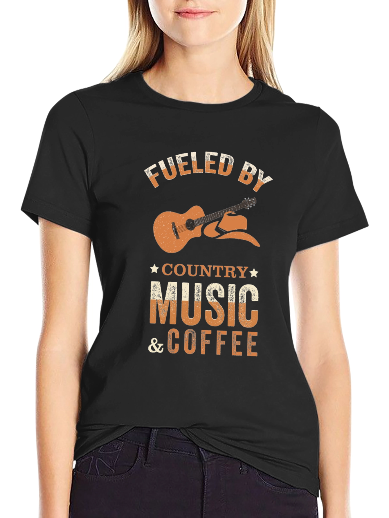 Fueled by Country Music & Coffee Graphic Tee