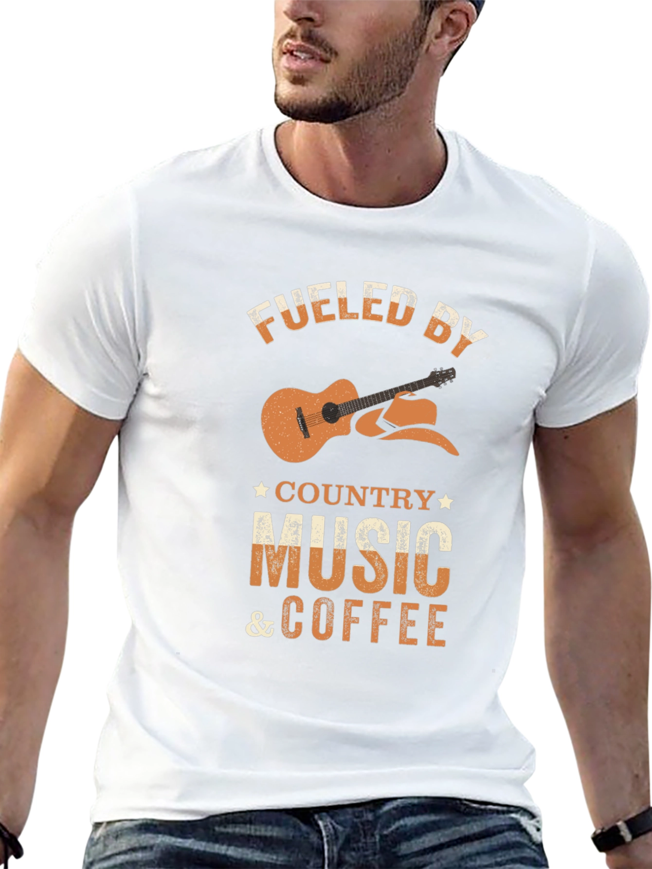 Fueled by Country Music & Coffee Graphic Tee