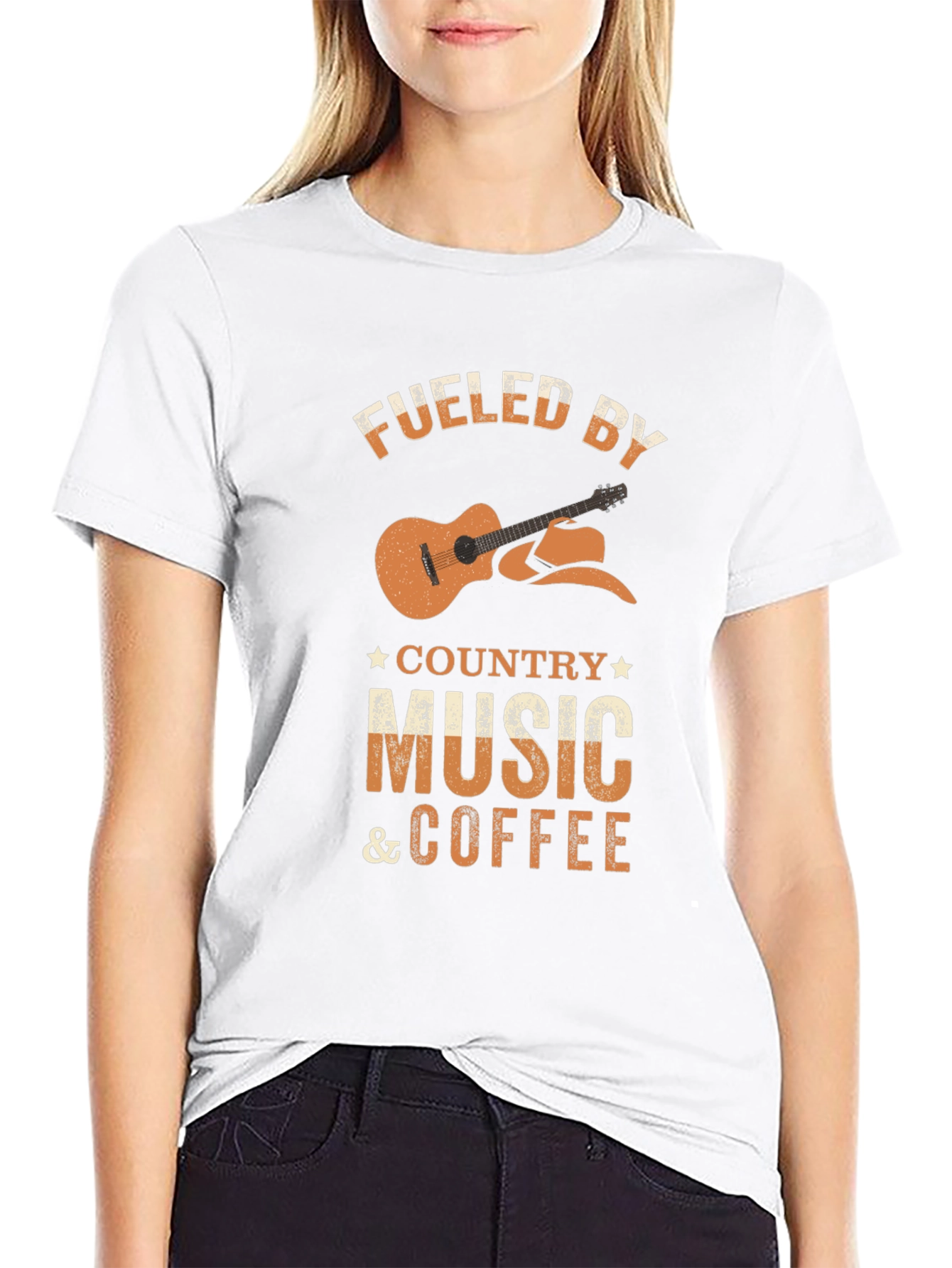 Fueled by Country Music & Coffee Graphic Tee