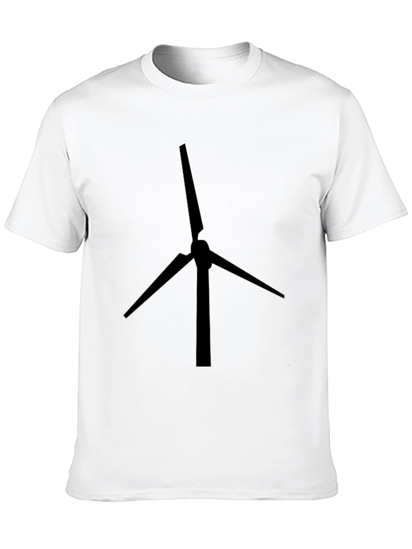 Black Wind Turbine Graphic Tee