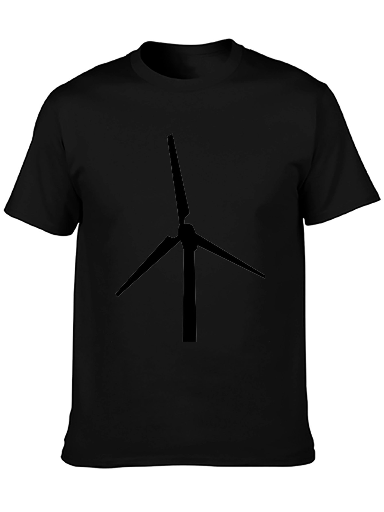 Black Wind Turbine Graphic Tee