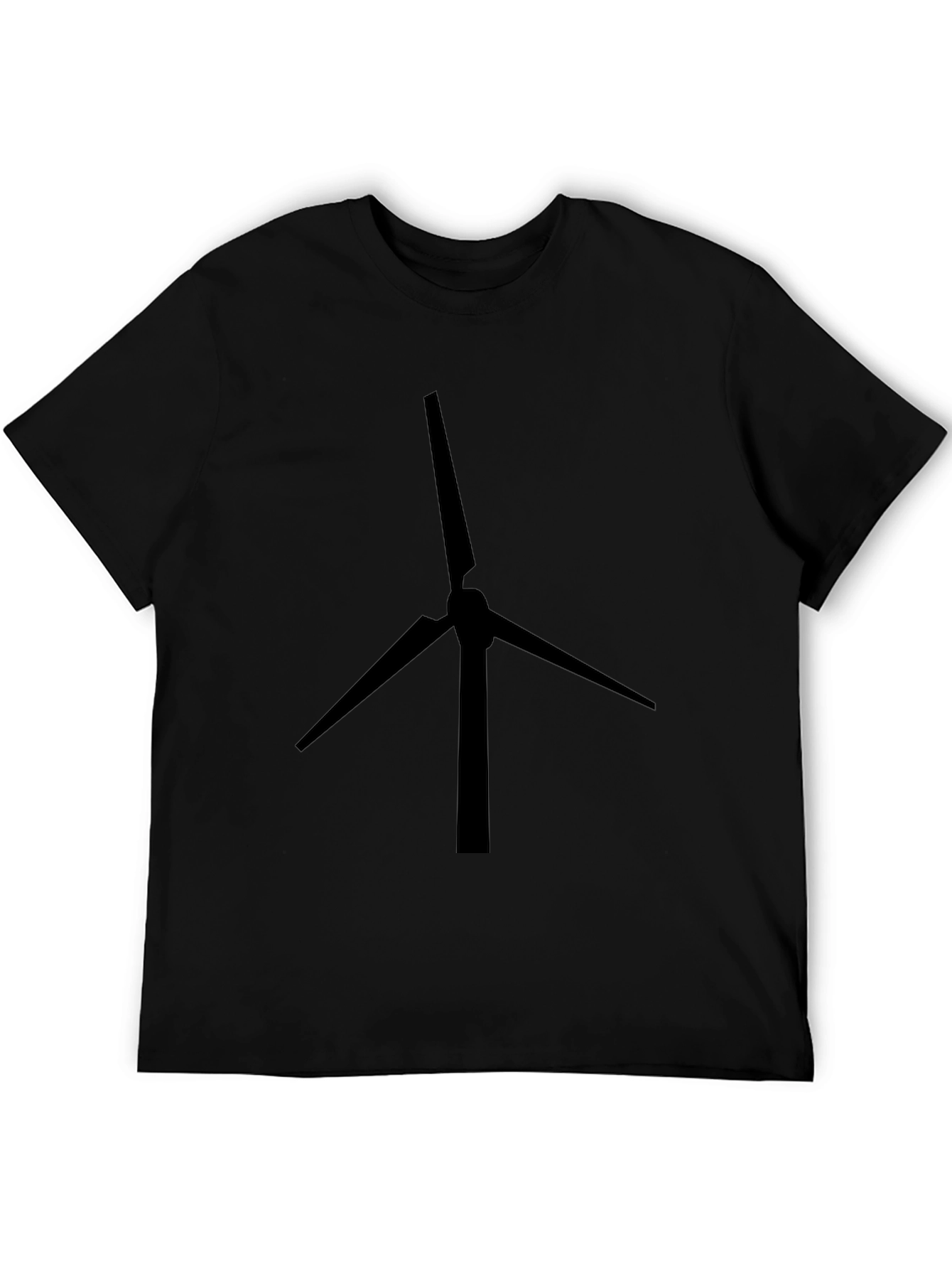 Black Wind Turbine Graphic Tee