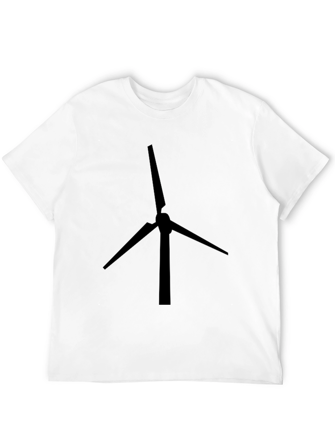Black Wind Turbine Graphic Tee