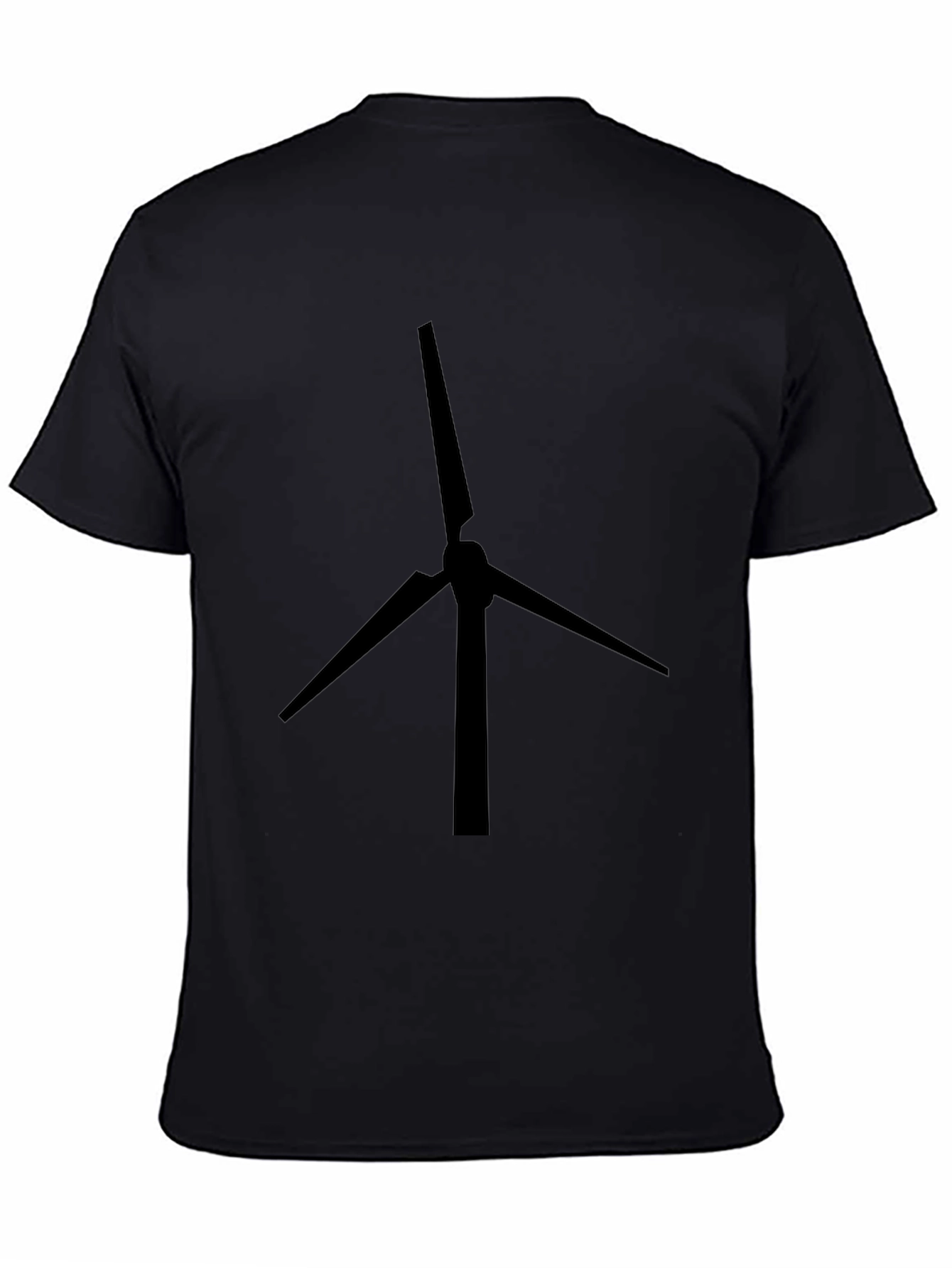 Black Wind Turbine Graphic Tee