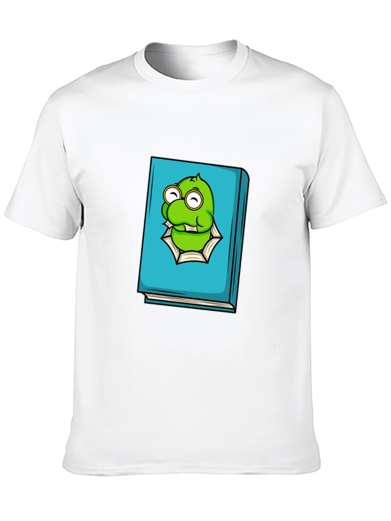 Monster Bookworm Tee - Black Cotton Graphic T-Shirt