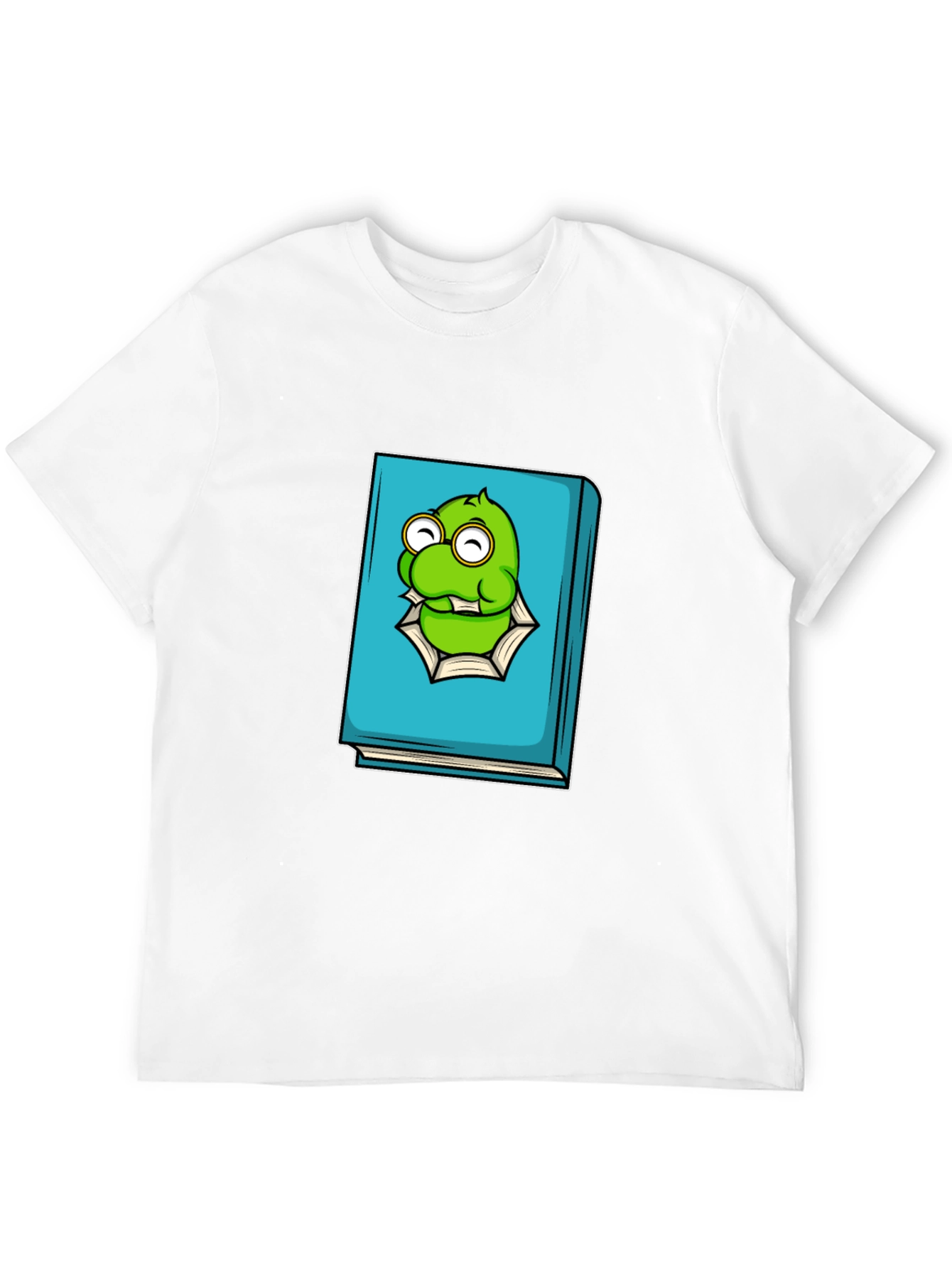 Monster Bookworm Tee - Black Cotton Graphic T-Shirt