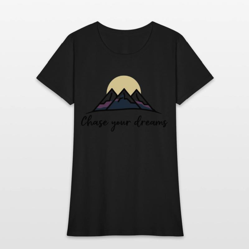 Chase Your Dreams Minimalist Mountain