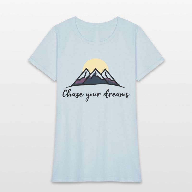 Chase Your Dreams Minimalist Mountain