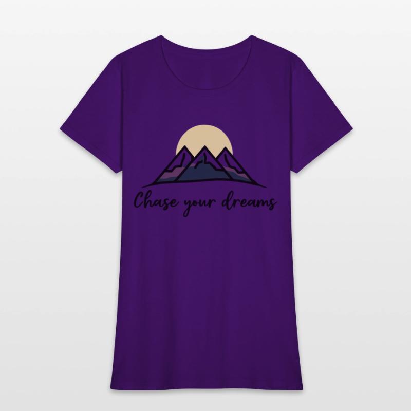 Chase Your Dreams Minimalist Mountain