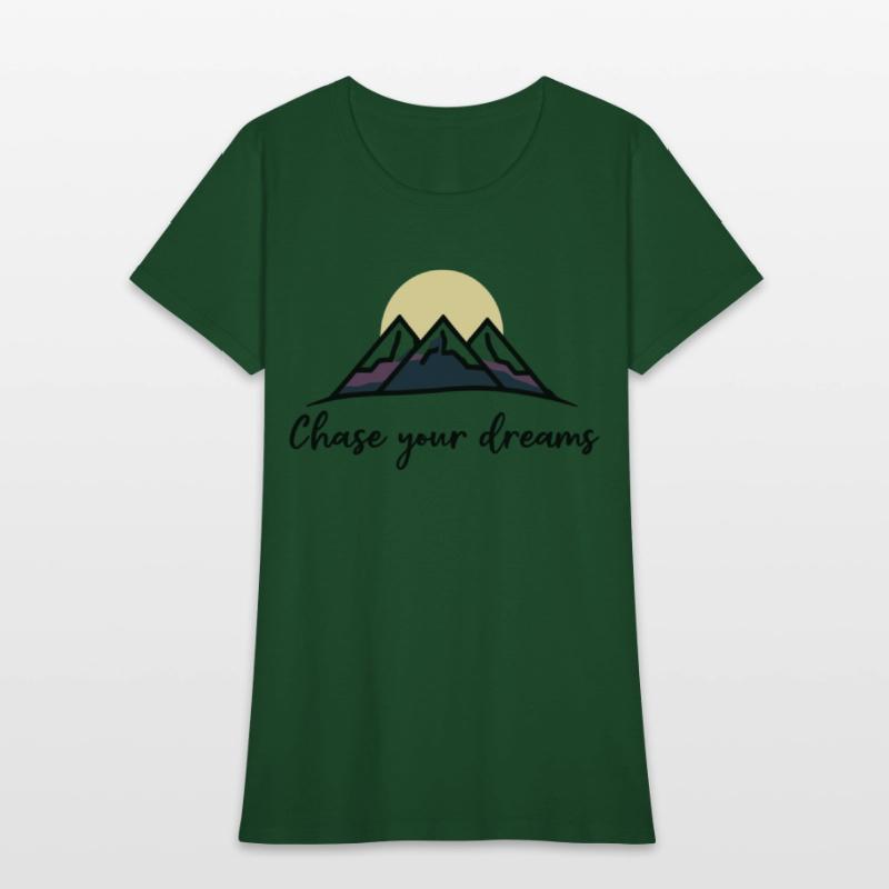 Chase Your Dreams Minimalist Mountain