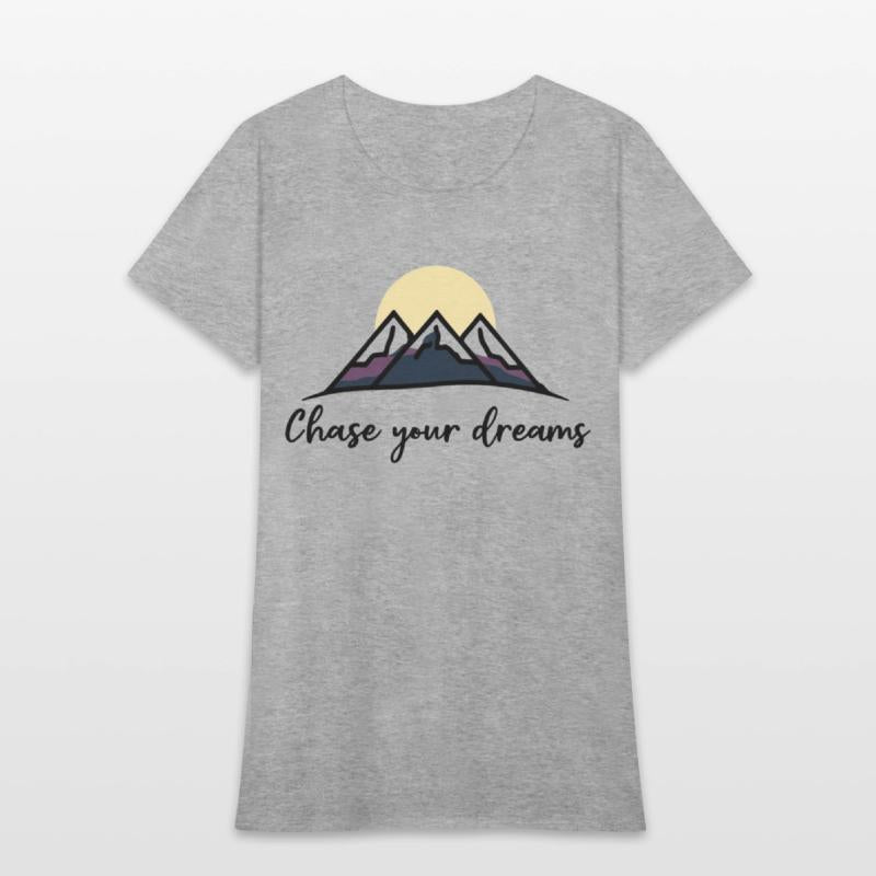 Chase Your Dreams Minimalist Mountain