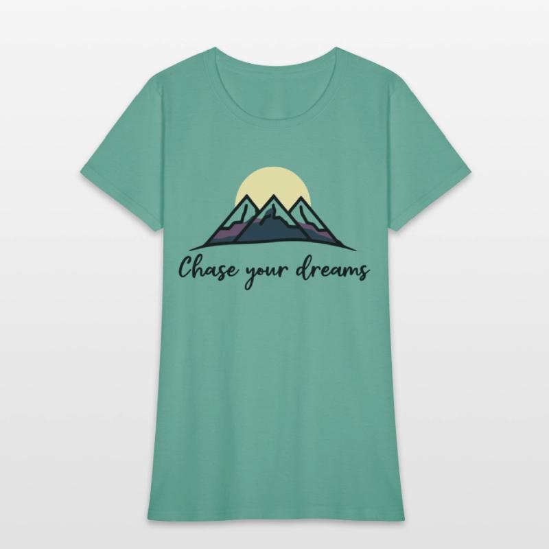 Chase Your Dreams Minimalist Mountain