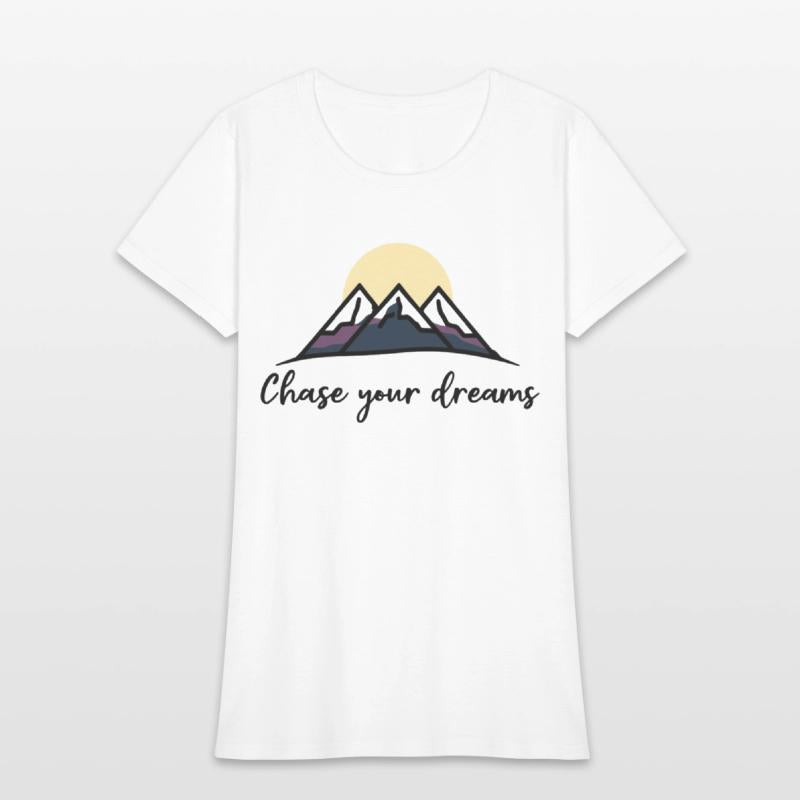 Chase Your Dreams Minimalist Mountain