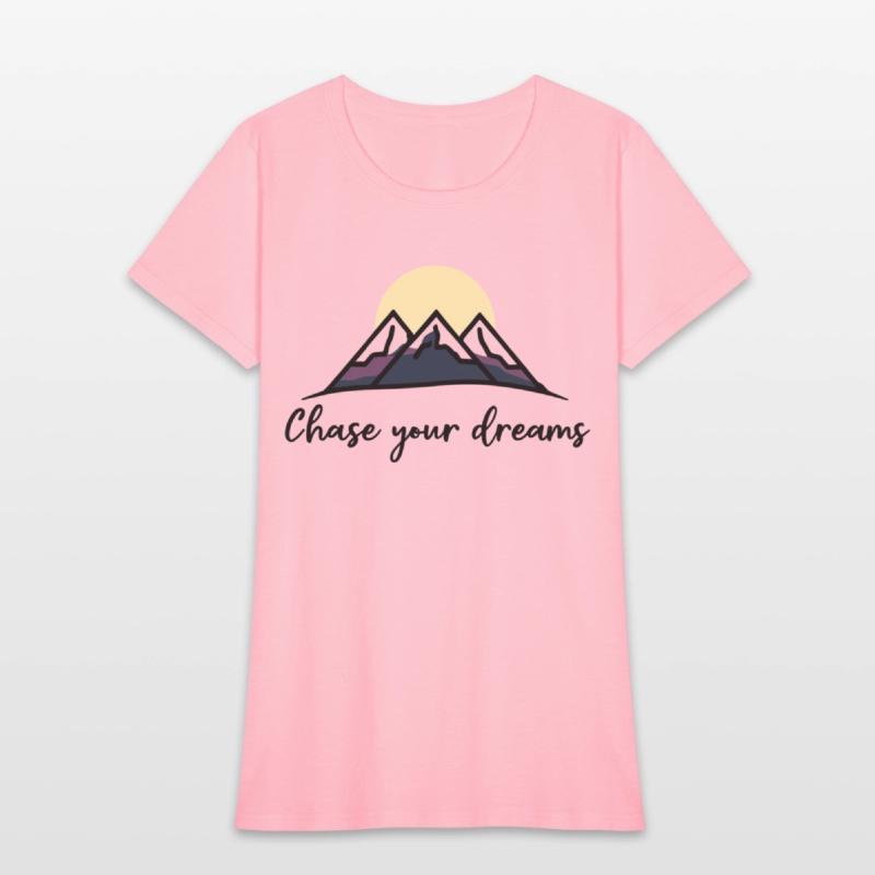 Chase Your Dreams Minimalist Mountain