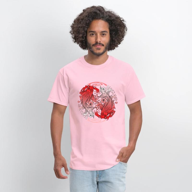 Cherry Blossom Shirt, Japanese Koi Carp