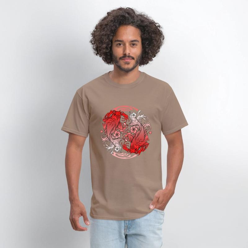 Cherry Blossom Shirt, Japanese Koi Carp