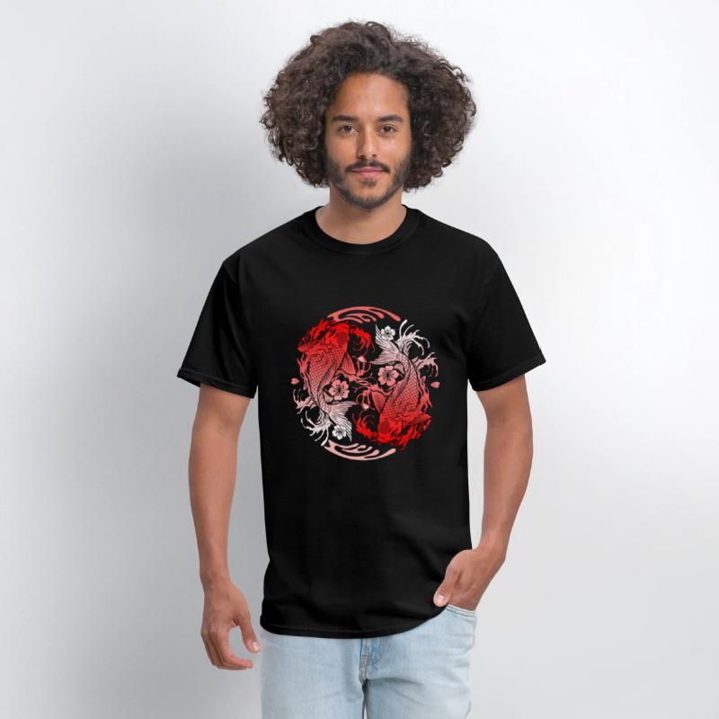 Cherry Blossom Shirt, Japanese Koi Carp
