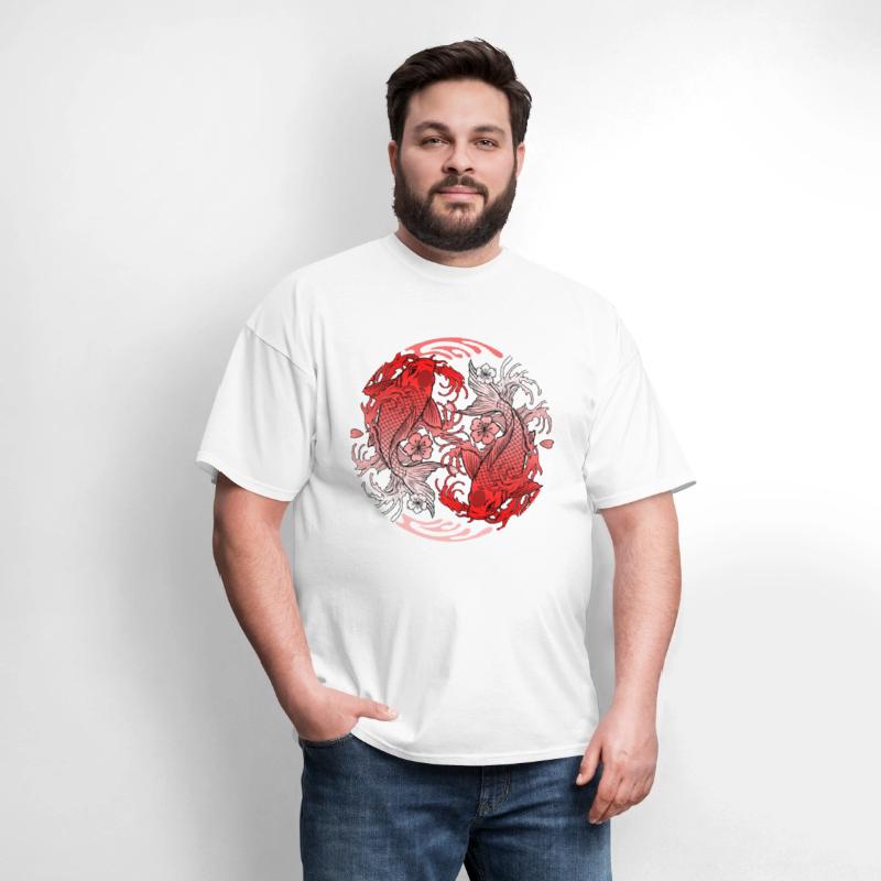 Cherry Blossom Shirt, Japanese Koi Carp