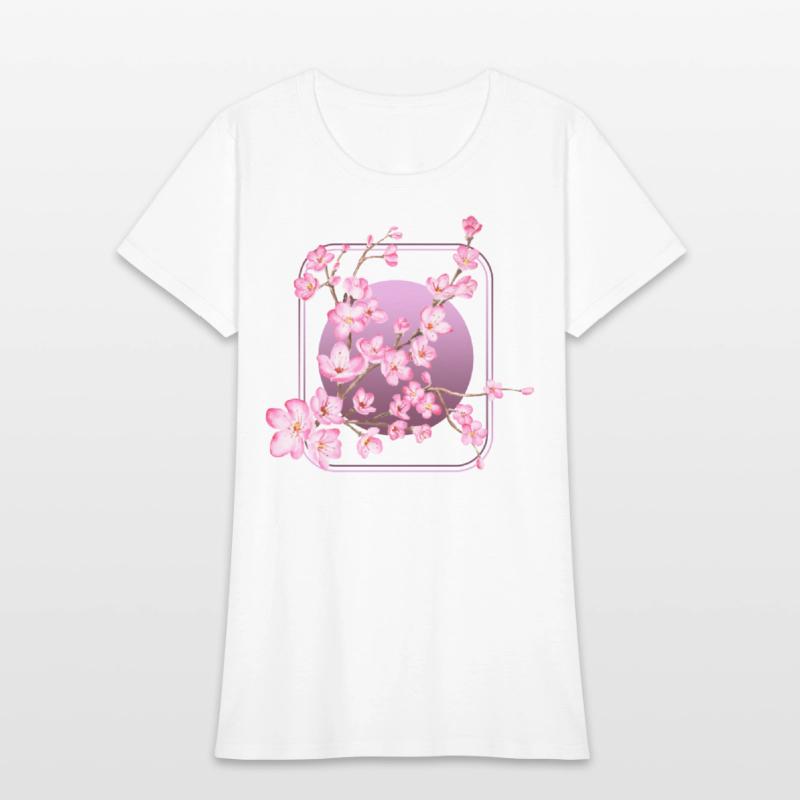 Cherry Blossom Shirt, Pink Sakura Kawaii