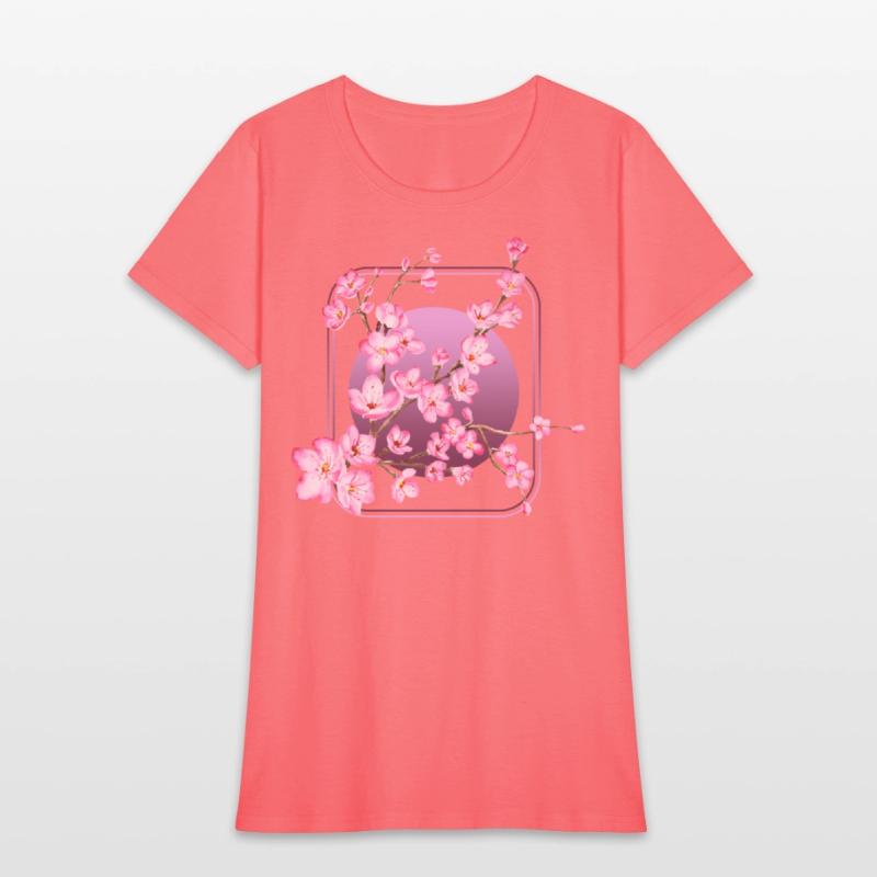 Cherry Blossom Shirt, Pink Sakura Kawaii