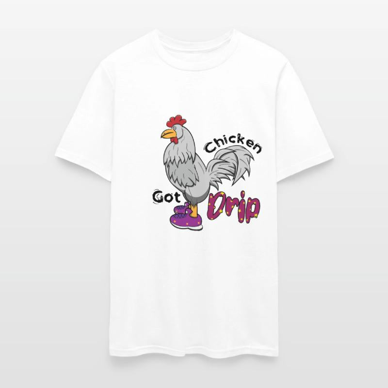 Chicken With Shoes White Purple DRIP