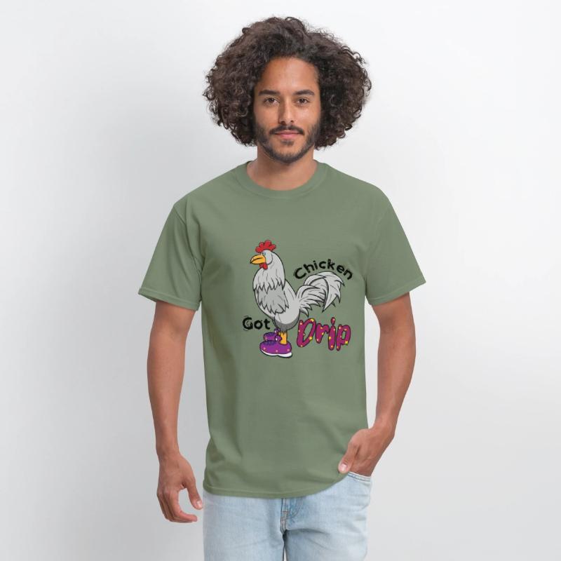 Chicken With Shoes White Purple DRIP