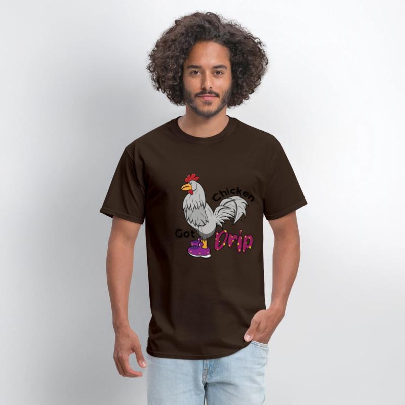 Chicken With Shoes White Purple DRIP
