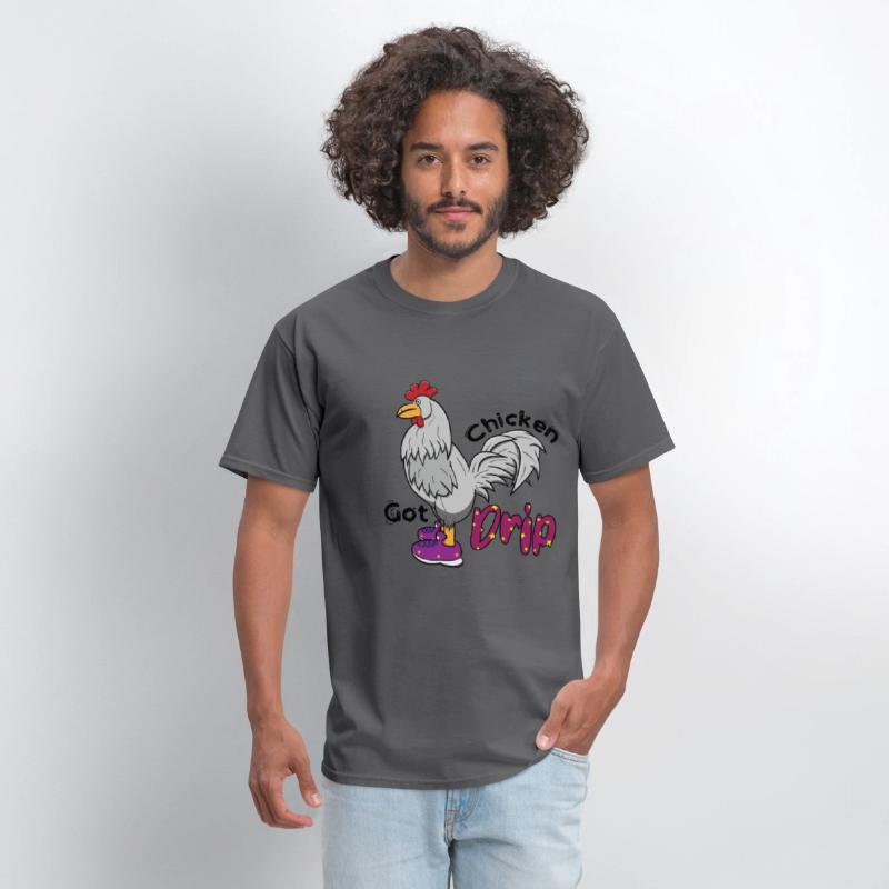 Chicken With Shoes White Purple DRIP