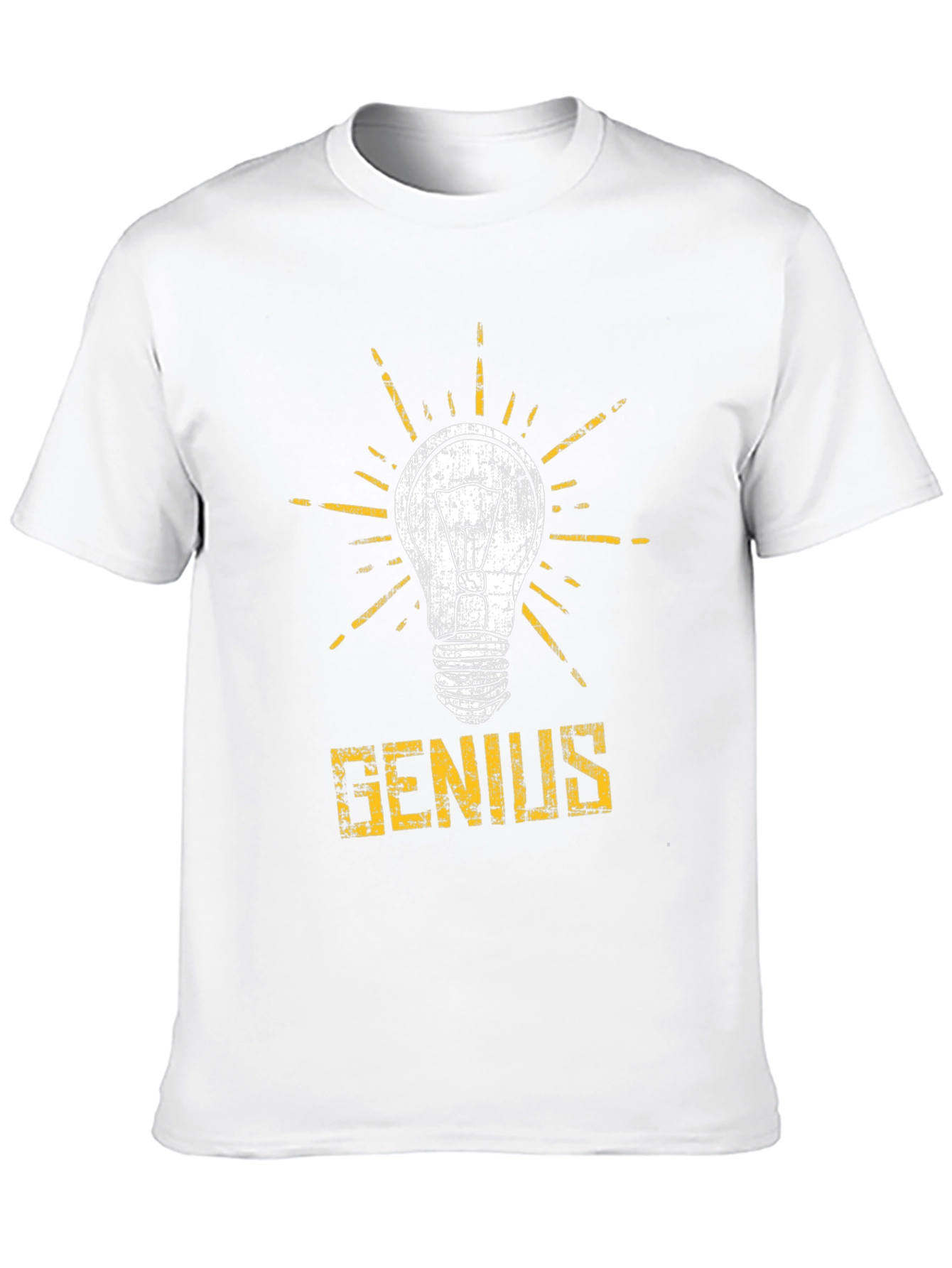 Genius Lightbulb Graphic T-Shirt - Black