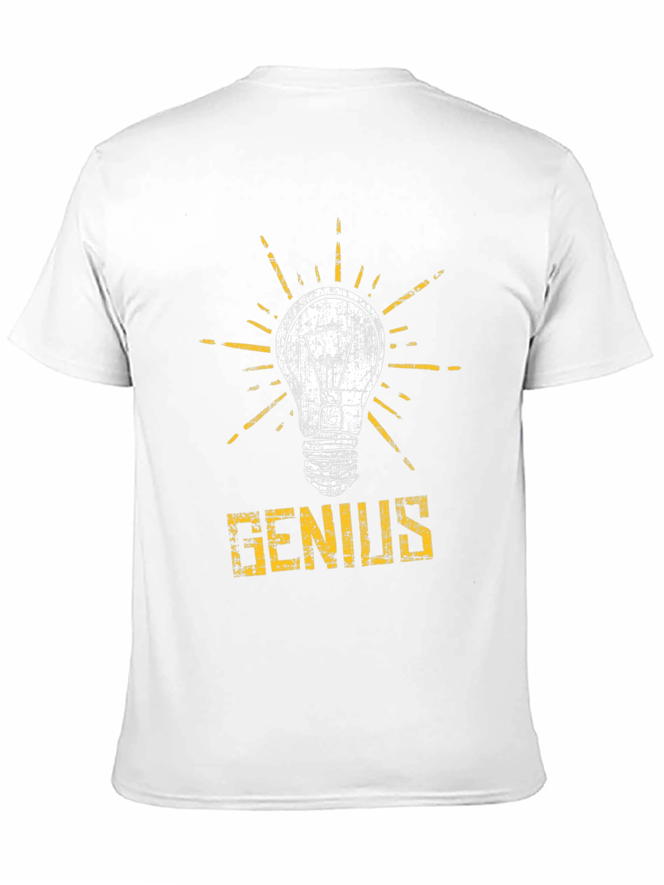Genius Lightbulb Graphic T-Shirt - Black