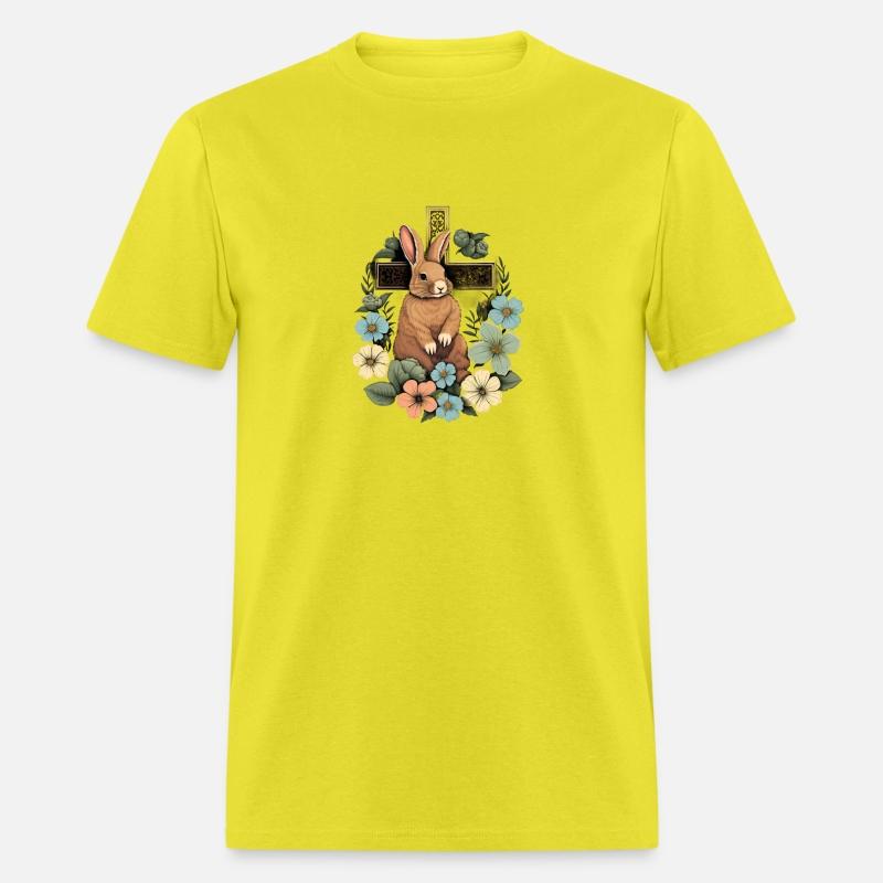 Christian Easter Day Cross Easter Bunny Rabbit
