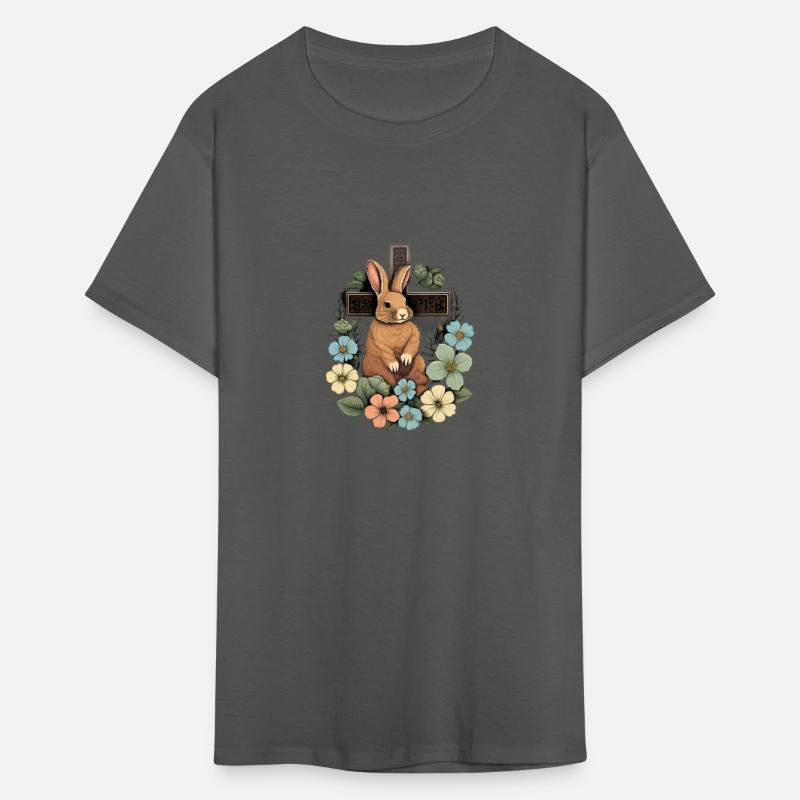 Christian Easter Day Cross Easter Bunny Rabbit