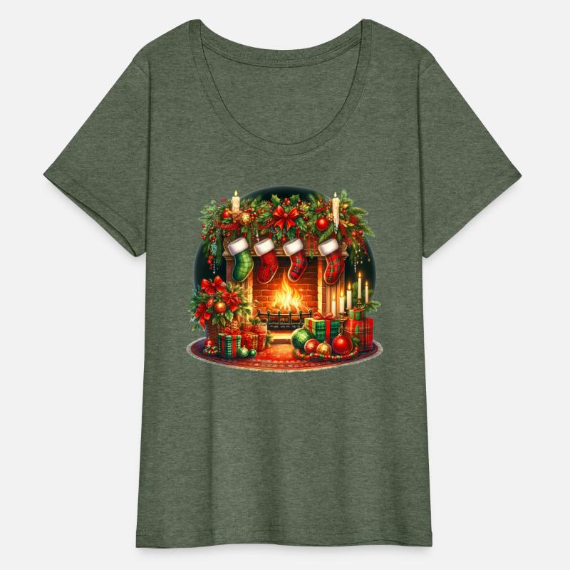 Christmas Merry Christmas For Gift Fireplace