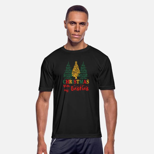 Christmas With my Besties Tree Funny Apparel